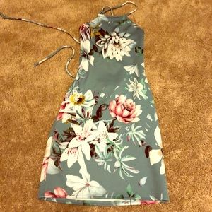 Flowery Bodycon Dress
